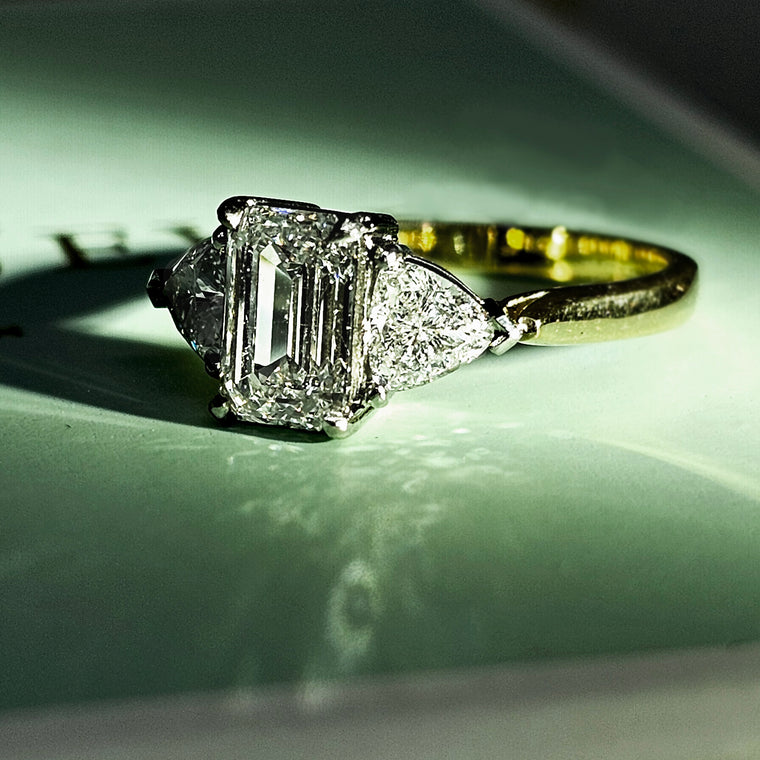 Emerald Cut Diamond Ring