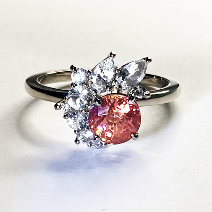 Shooting Star Sapphire Ring