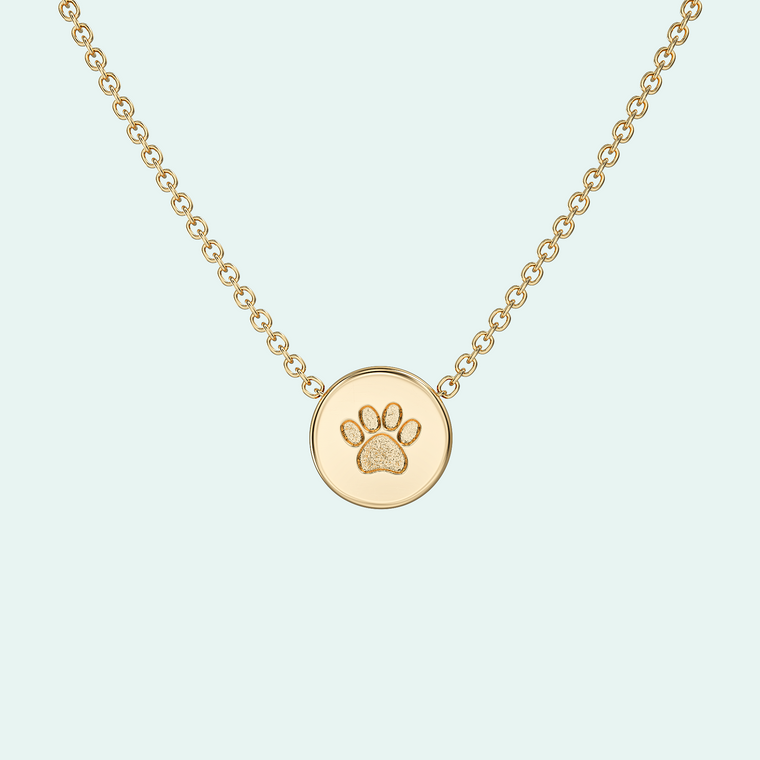 NEW! Ashes Pendant - The Plain Circle Paw Print Pendant