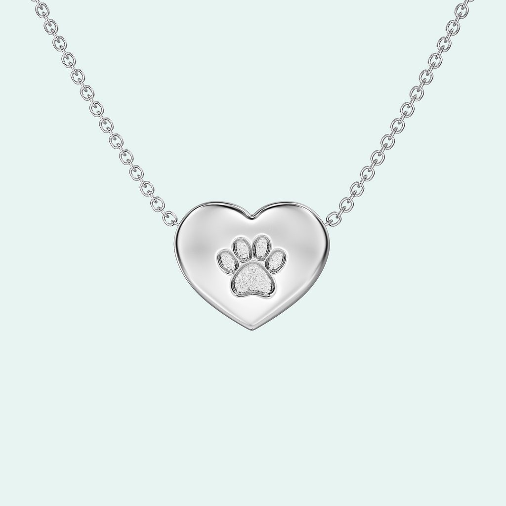 NEW! Ashes Pendant - The Heart Paw Print