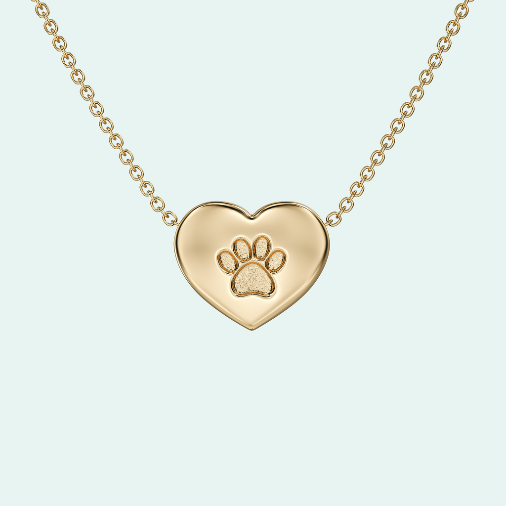 NEW! Ashes Pendant - The Heart Paw Print