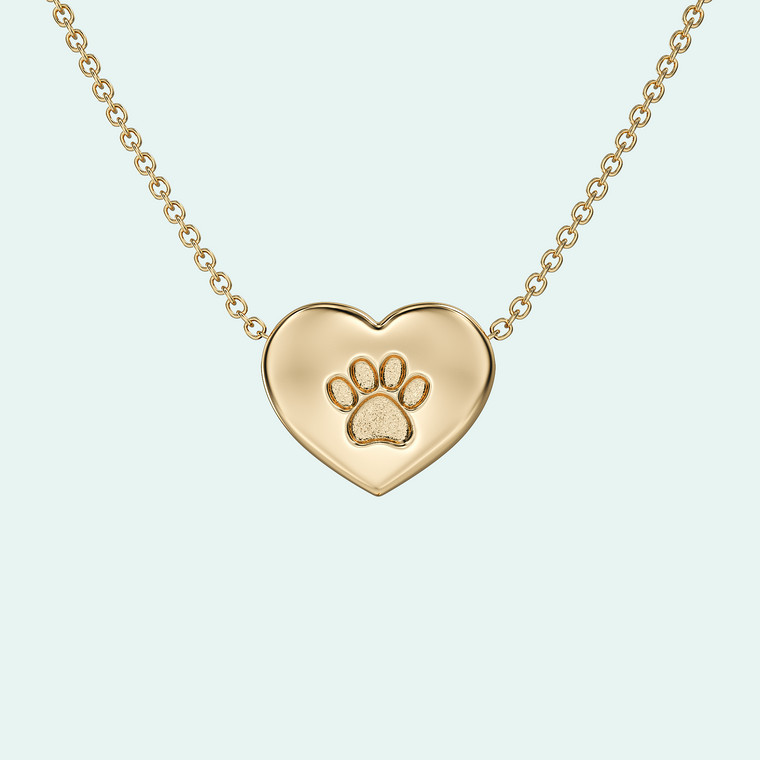 NEW! Ashes Pendant - The Heart Paw Print