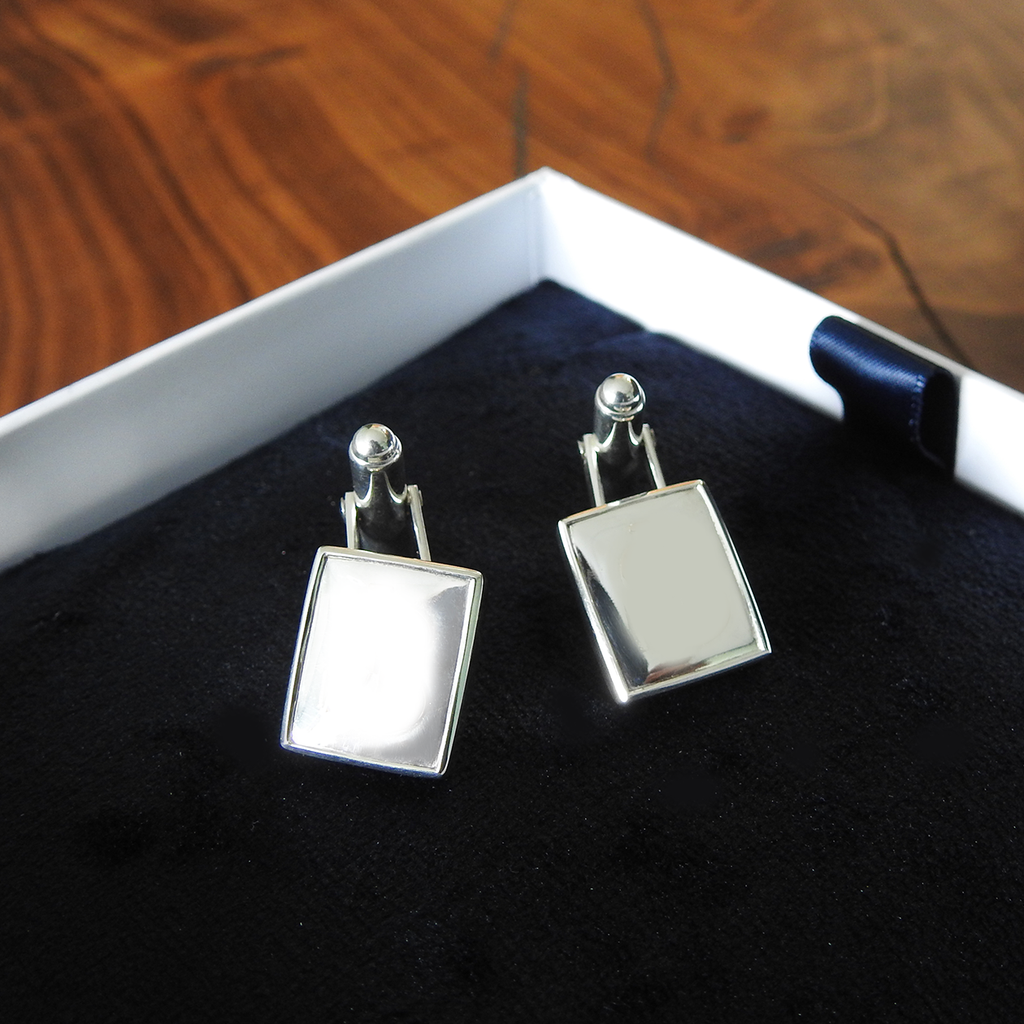 The Cufflinks - designed to hold your love note inside!