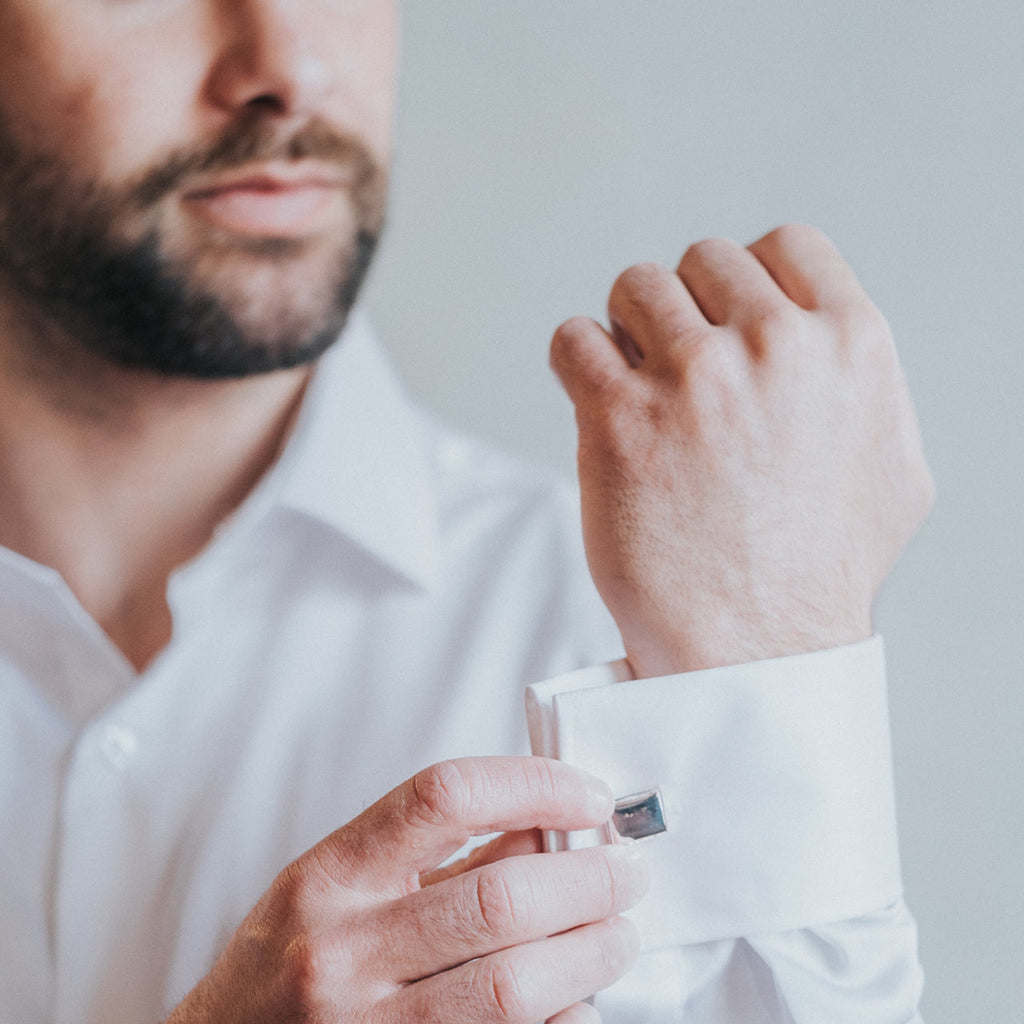 The Cufflinks - designed to hold your love note inside!