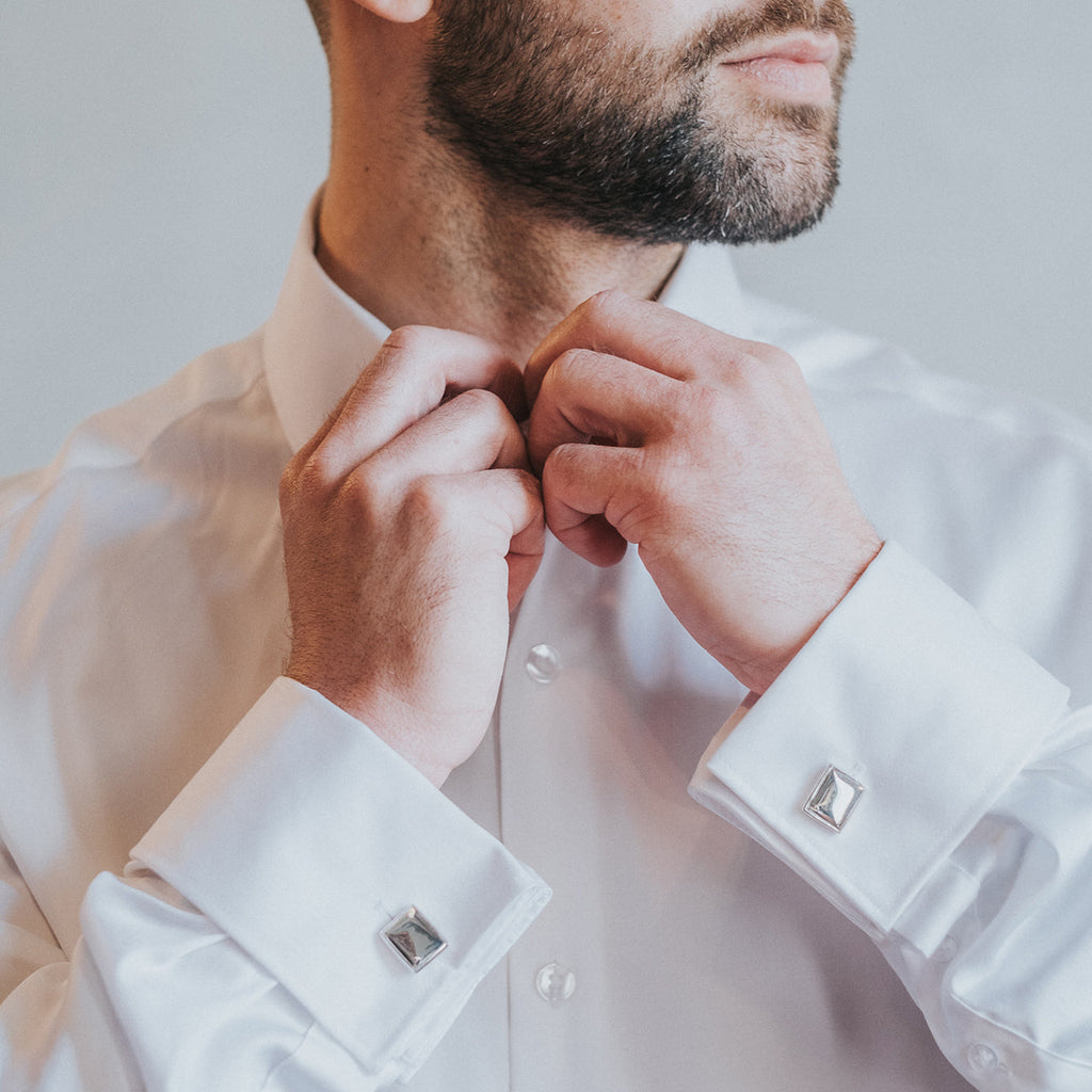 The Cufflinks - designed to hold your love note inside!