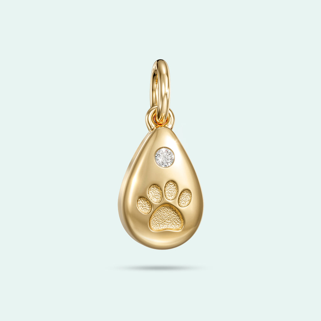 Love Note | Keepsake Charm - The Paw Print Love Drop