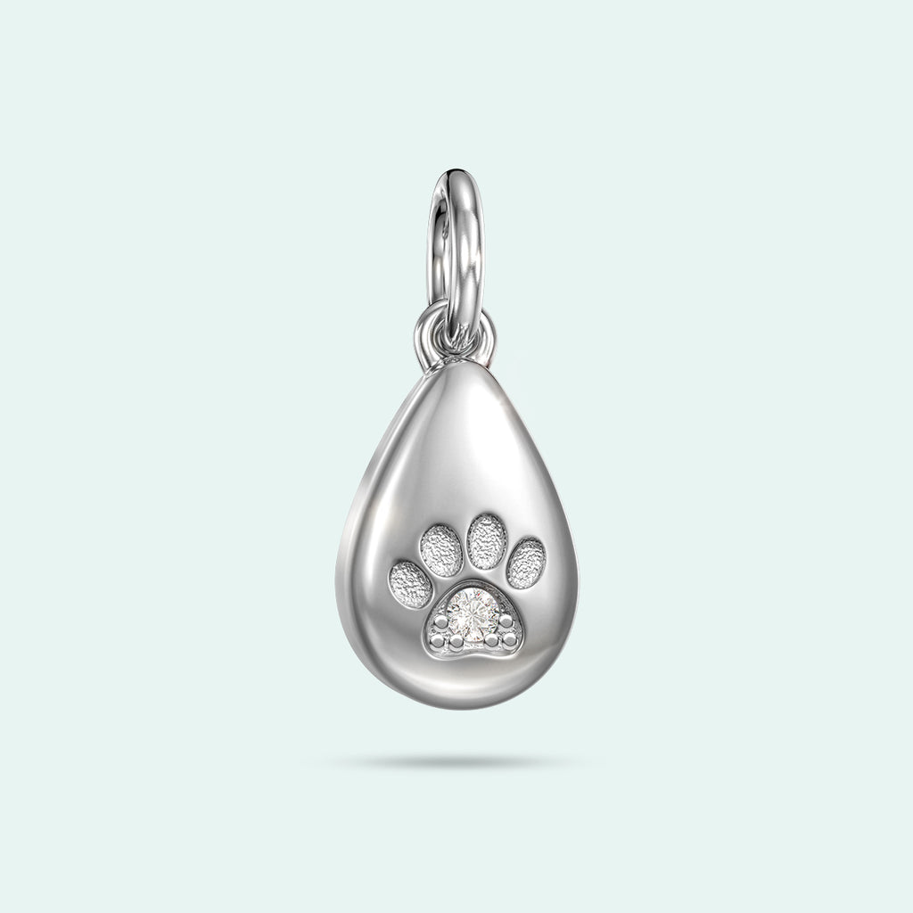 Love Note | Keepsake Charm - The Paw Print Love Drop