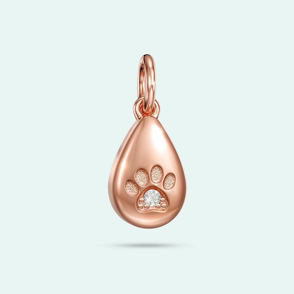 Love Note | Keepsake Charm - The Paw Print Love Drop