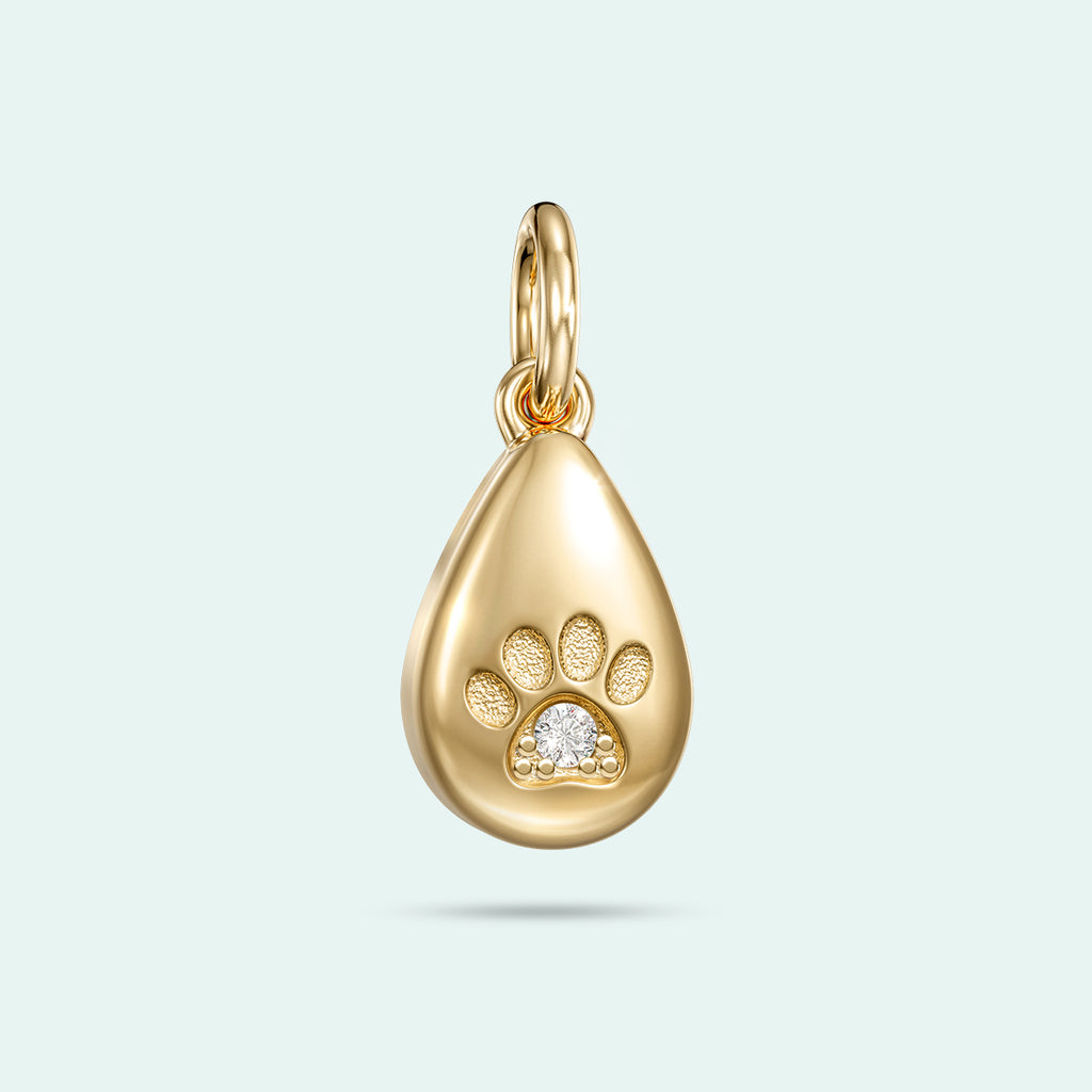 Love Note | Keepsake Charm - The Paw Print Love Drop